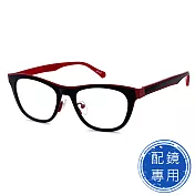 【SUNS】薄鋼鏡框+複合材質鏡腳 黑+紅框雙色設計 15246光學鏡框