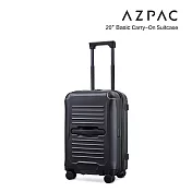 AZPAC Trucker 20吋防爆拉鍊行李箱/登機箱 曜石黑