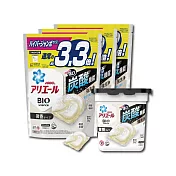 (1+3超值組)日本PG Ariel BIO全球首款4D炭酸機能活性去汙強洗淨洗衣凝膠球12顆*1盒+39顆x3袋補充包 微香型