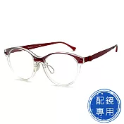 【SUNS】薄鋼鏡框+複合材質鏡腳 紅框雙色系列 超輕材質 15255光學鏡框
