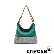 tripose 漫遊系列岩紋輕巧側肩背包 草地綠