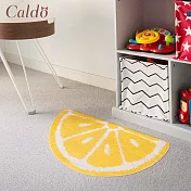 【Caldo卡朵生活】檸檬切片造型防滑絨毛腳踏地墊
