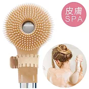 日本Beauty World蓮蓬頭用身體SPA按摩去角質梳SWP1202(低刺激細密矽膠;適直徑7~10cm蓮蓬頭)