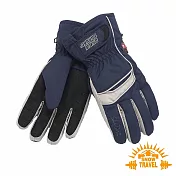 雪之旅 SKI-DRI防水透氣PRIMALOFT保暖手套 L 深藍