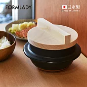 【日本FORMLADY】日製萬古燒一合炊木蓋羽釜炊飯鍋