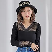 【Wonderland】豹紋緞帶蝴蝶結帽 FREE 黑色