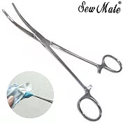 台灣製SewMate翻面鉗14cm固定夾取返裡鉗EG-14(自動咬合設計/彎曲刀口;推出袋角和填充棉花用)