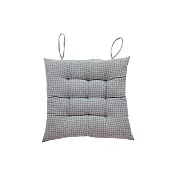 日系居家綁繩格紋坐墊(1入) 灰色