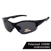【SUNS】經典運動偏光太陽眼鏡 男女適用 偏光墨鏡 防眩光 抗衝擊 抗UV400 82506 黑框灰片