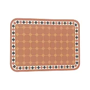 復古皮革防水防油花紋餐墊(1入) 巧克力鑽