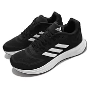 adidas 慢跑鞋 Duramo 10 運動 女鞋 愛迪達 輕量 透氣 避震 路跑 黑 白 GX0709 22.5cm BLACK/WHITE