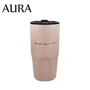【AURA 艾樂】簡約隨行鈦陶瓷激凍杯900ml 奶茶色