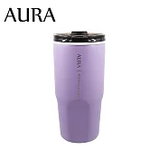 【AURA 艾樂】簡約真陶瓷激凍杯/保溫杯800ml 霧紫