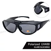 【SUNS】輕量上翻式寶麗來偏光墨鏡(可套鏡) 經典款 男女適用 防眩光 抗UV400 8041