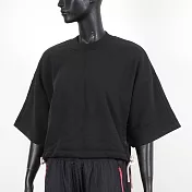 Adidas W SL Sweat [H36603] 女 短袖上衣 T恤 亞洲版 寬鬆 短版 休閒 穿搭 愛迪達 黑 S 黑