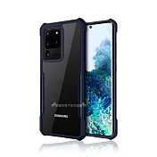 XUNDD 簡約工業風 三星 Samsung Galaxy S20 Ultra 清透防摔手機殼(深海藍)