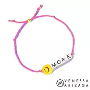 Venessa Arizaga SMILE MORE 笑臉手鍊 螢光桃紅手鍊