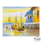 御畫房 手繪無框油畫-夕陽無限 40x50cm(客製商品)