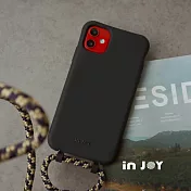 INJOYmall for iPhone XS Max A款 無支架 可拆式 Urban Colourful 神秘黑 背繩防摔手機殼