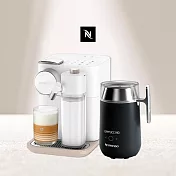 【Nespresso】膠囊咖啡機 Gran Lattissima 清新白 Barista咖啡大師調理機 組合