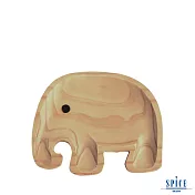【SPICE】日本 PETIT’S MAMAN 天然松木 兒童餐盤-大象