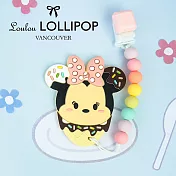 迪士尼系列 Loulou Lollipop 固齒器組/奶嘴鍊夾  米妮