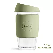 澳洲JOCO啾口玻璃隨行咖啡杯16oz|473ml- Army