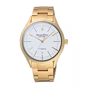 Roven Dino羅梵迪諾 極簡魅力時尚男錶-金x淡金