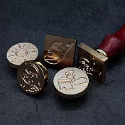 HAPPYMT客製化訂做款火漆章頭(不含木柄) 25mm圓形