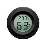 飼養箱用圓形溫濕度計 黑色