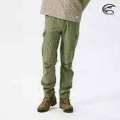 ADISI 男SORONA撥水耐磨輕抗風機能長褲AP2121019 (S-2XL) / 環保紗 防潑水 四面彈 耐磨 快乾 登山健行 M 林綠