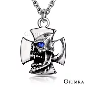 GIUMKA十字白鋼項鍊惡魔系列咒術項鏈 潮流款個性短鍊男鍊 單個價格 MN08020 50cm 銀色