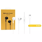 Realme 原廠 RMA2005 真我Buds Classic 半入耳式 Type C線控耳機 - 白色 (盒裝)  白色