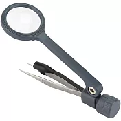 《CARSON》LED鑷子放大鏡 | 物品觀察 老人閱讀 年長長者 輔助視力 - 4.5x