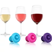 《VACU VIN》Click 抽真空酒瓶塞組(3入) | 紅酒塞 真空瓶塞 保鮮瓶塞 葡萄酒塞