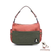 B.S.D.S冰山袋鼠 - 玩色主義 - 雙色可拆式斜肩包【9003-OG】 甜柚綠