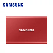 SAMSUNG T7系列 移動固態硬碟 1TB 金屬紅