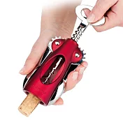 《tescoma》Uno省力螺旋開酒器 | 紅酒白酒 開瓶器 - 紅