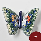 波蘭陶 藤蔓隨花系列 蝴蝶勺架 大 波蘭手工製