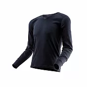 Route8八號公路 男 WARM V領抗菌保暖衣 XL 灰