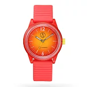 Q&Q SmileSolar｜春夏拚色款 013太陽能手錶-魔力紅/35mm