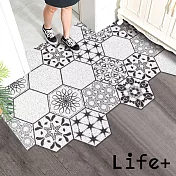 Life+ 北歐INS風 可剪裁絲圈除塵地墊 加大款120x80cm_ 夢幻圖騰_I