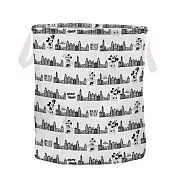 [迪士尼]米奇系列花布收納桶 百老匯圓型 大款/中款 2種大小可選 正版授權_ 大款