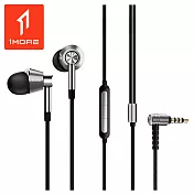 【1MORE】三單元圈鐵耳機 / E1001 白銀色