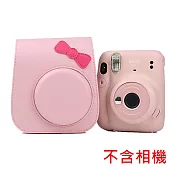 【LOTUS】富士 拍立得 mini11/9/8 蝴蝶 相機包 皮套 副廠 粉色