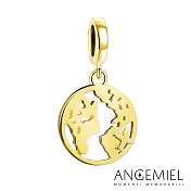 Angemiel安婕米 925純銀珠飾 旅途 吊飾 (金色)