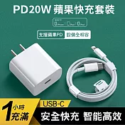 CS22 20W蘋果PD充電套裝 USB-C 充電頭 充電線