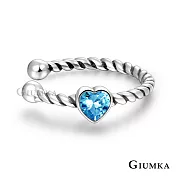 GIUMKA耳骨夾耳環S925純銀耳環男女 仿古刷黑處理 純銀耳飾 單個價格 MFS08060 藍鋯耳骨夾單支