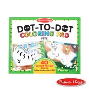 美國瑪莉莎 Melissa & Doug 大型兒童繪本, 點點著色本, 寵物