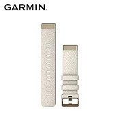 GARMIN QuickFit 20mm 尼龍編織錶帶 香檳金錶扣